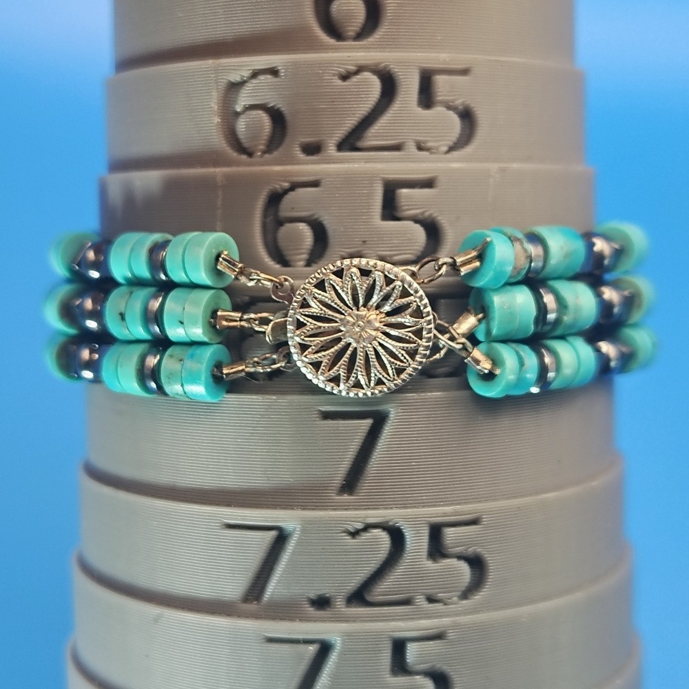 Vintage 1998 Timex Indiglo Sterling Silver Native Turquoise Women's Quartz Watch - Picture 7 of 13